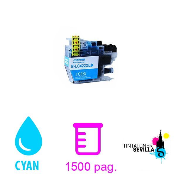 Cartucho Compatible Brother LC-422XL Cyan