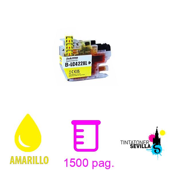 Cartucho Compatible Brother LC-422XL Amarillo
