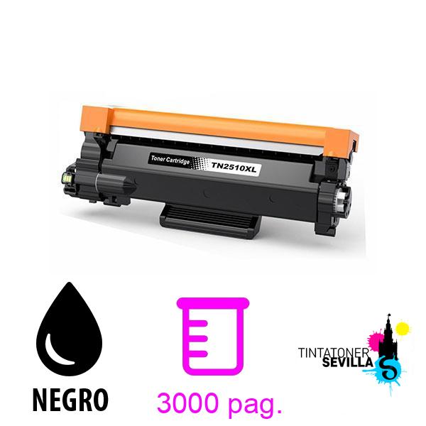 Tóner Compatible Brother TN2510 XL Negro