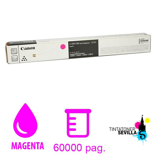Tóner Original Canon C-EXV58 Magenta