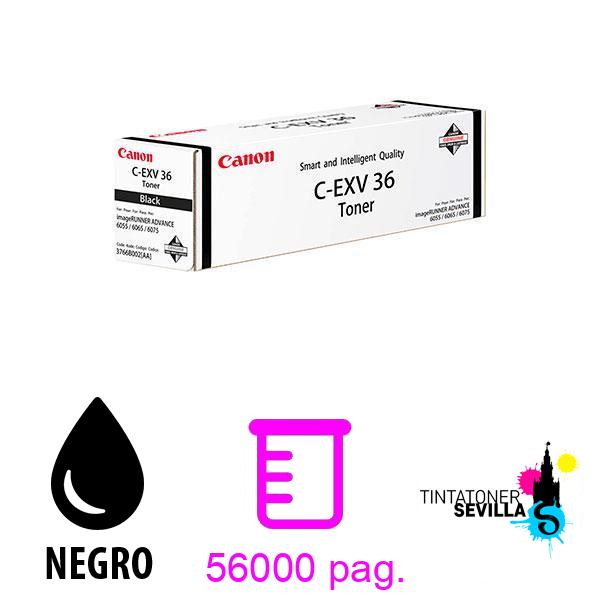 Tóner Original Canon C-EXV 36 Negro