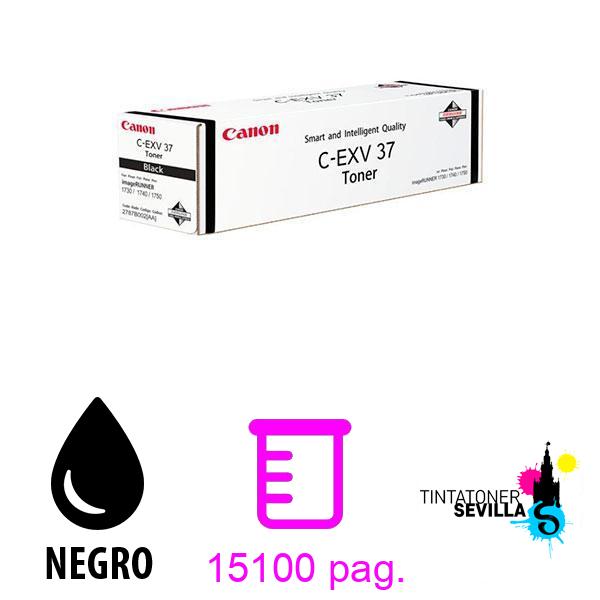 Tóner Original Canon C-EXV37 Negro 2787B002