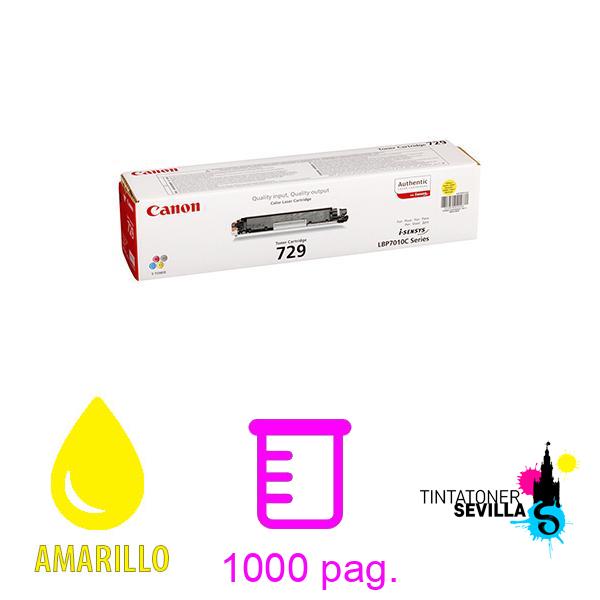 Tóner Original Canon 729 Amarillo 4367B002
