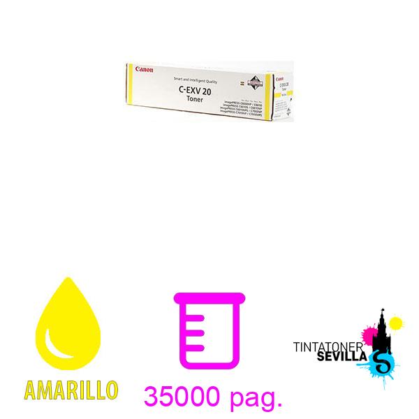 Original Tóner Canon CEXV 20 Amarillo