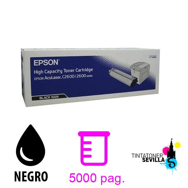 Original Toner Epson C2600 Negro c13s050229
