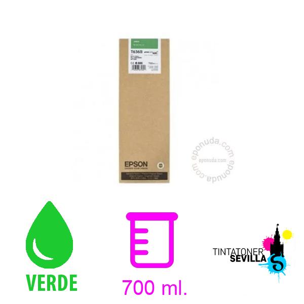 Original Cartucho Epson T636B Verde C13T636B00