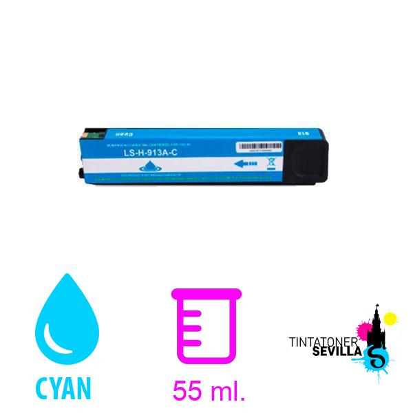 Imagen del producto Cartucho Compatible HP 913A V.9 Cyan F6T77AE