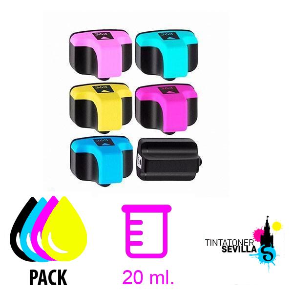 Pack 6 Cartuchos Compatibles HP 363XL