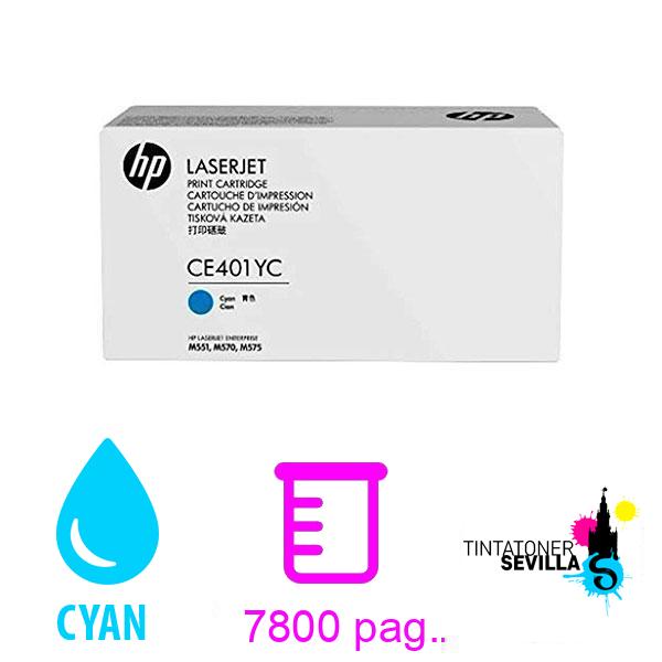 Tóner Original HP CE401YC Cyan 4295B005