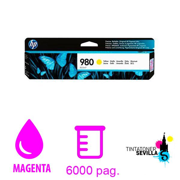 Original Cartucho HP 980 Amarillo D8J09A
