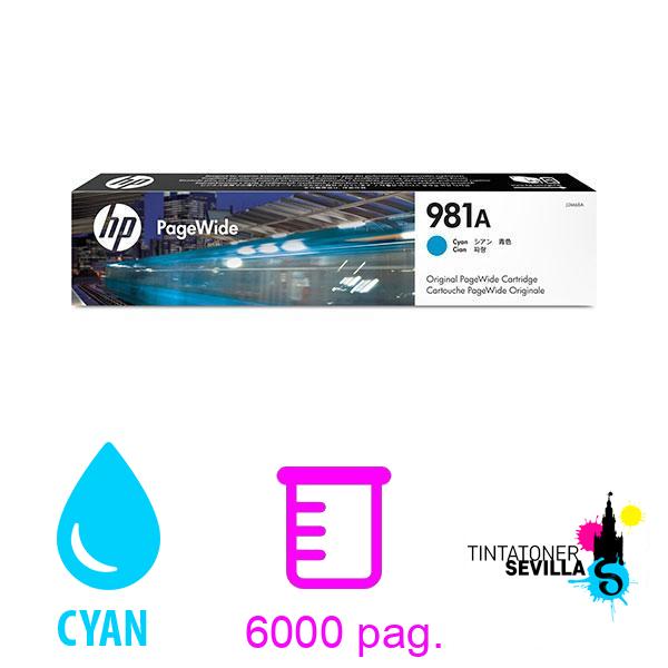 Original Cartucho HP 981A Cyan
