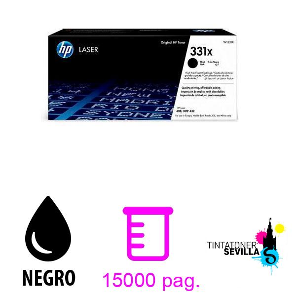 Tóner Original Hp W1331XH Negro