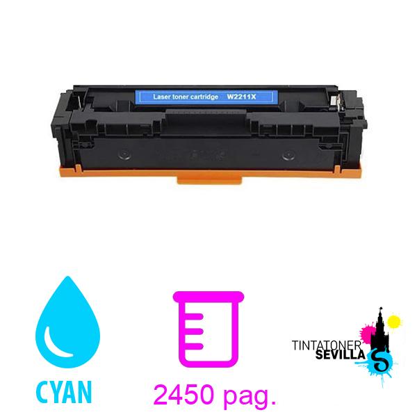 Compatible Tóner HP W2211X Cyan 207X Con Chip