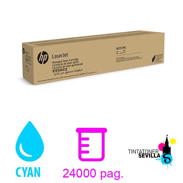 Original Tóner HP W9151MC E7782DN E77822DN Cyan