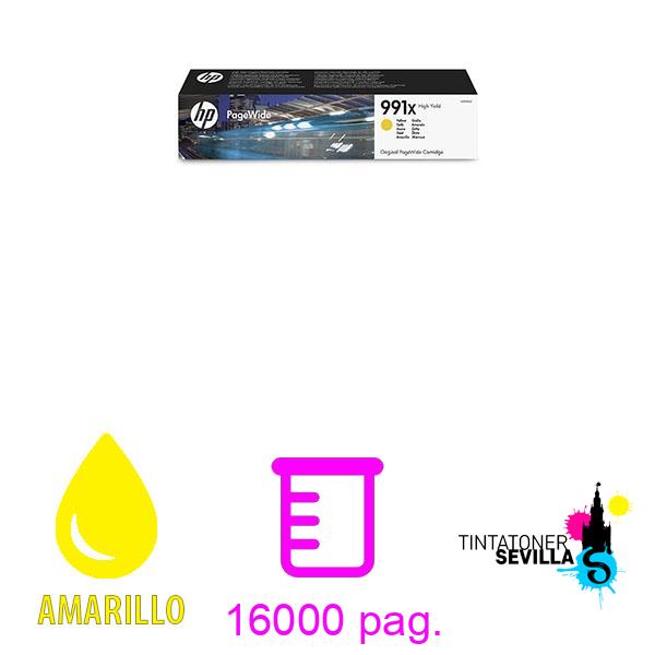 Original Cartucho HP 991XC Amarillo (M0J98AE)