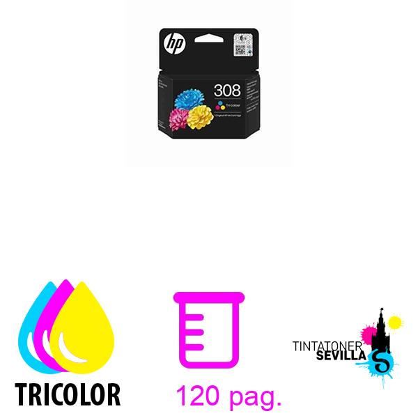 Original Cartucho hp 308 color 7FP22UE