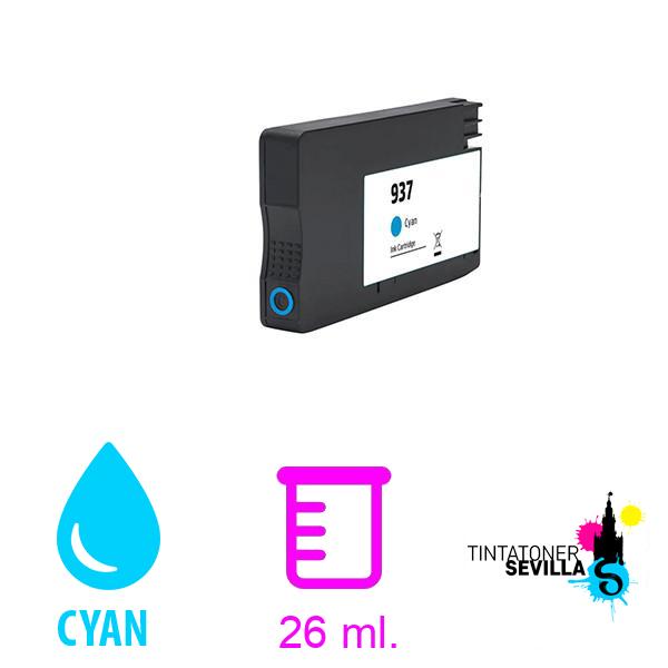 Compatible Cartucho HP 937E XL Cyan 4S6W6NE
