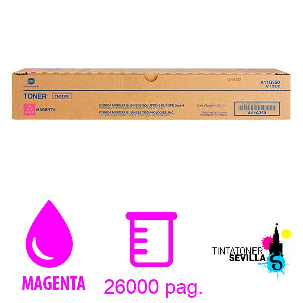 Imagen del producto Tóner Original Konica Minolta Bizhub C360 Magenta A11G350 / TN319M / TN319