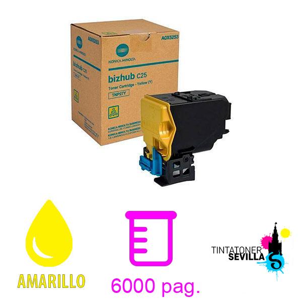 Tóner Original Konica Minolta TNP-27 Amarillo A0X5253