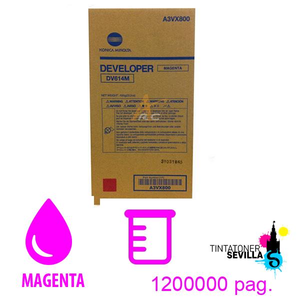 Revelador Original Konica Minolta DV-614M Magenta (A3VX800)