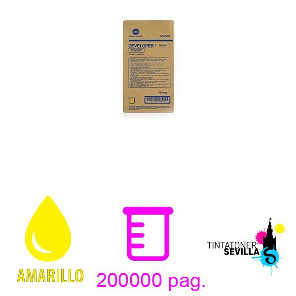 Original revelador konica minolta DV610Y Amarillo A04P700