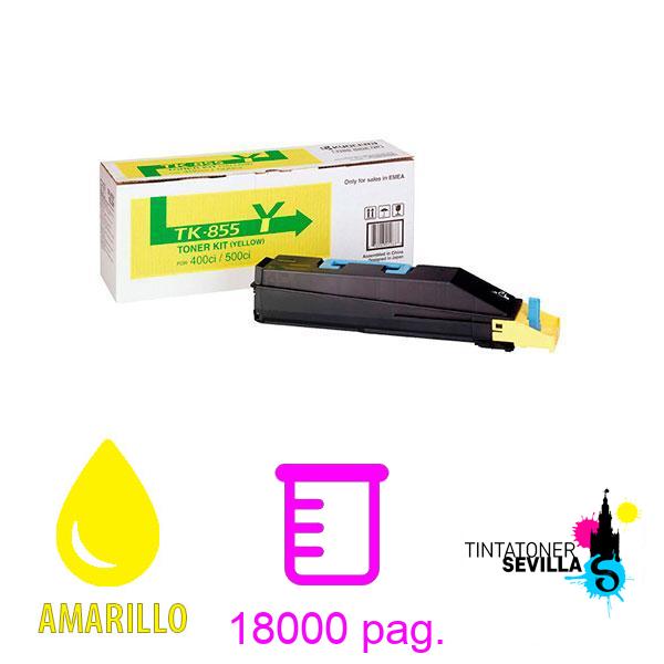 Tóner Original Kyocera TK855 Amarillo 1T02H7AEU0 TK-855