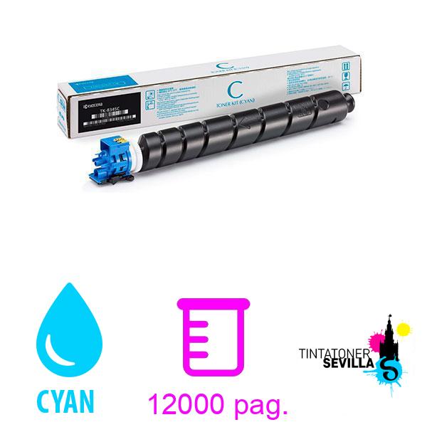 Tóner Original Kyocera TK8345 Cyan 1T02L7CNL0