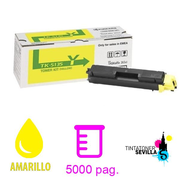 Original Tóner Kyocera TK-5135 Amarillo