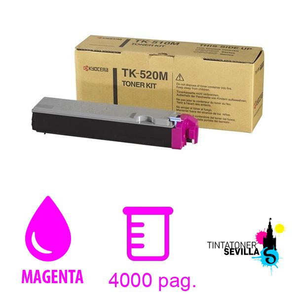 Original Tóner Kyocera TK520 Magenta 1T02HJBEU0
