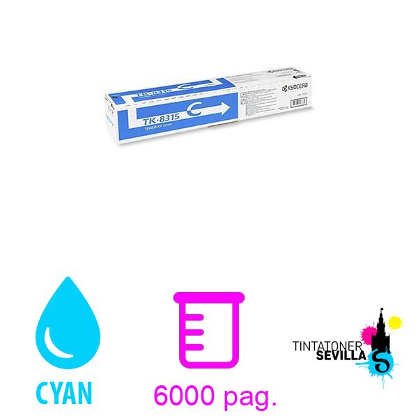 Imagen del producto Original Tóner Kyocera TK-8315 Cyan 1T02MVCNL0
