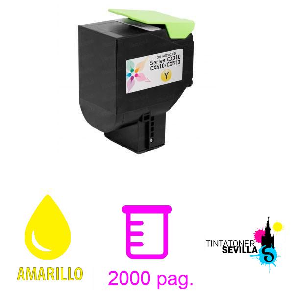 Tóner Compatible Lexmark Amarillo 80C2SY0/802SY (CX310/CX410/CX510)