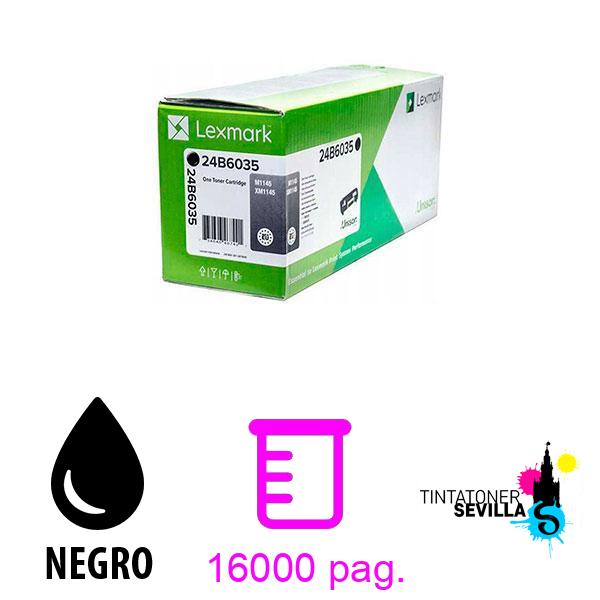 Tóner Original Lexmark XM1145 Negro 24B6035
