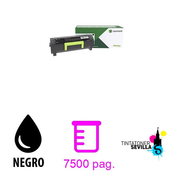 Original Tóner Lexmark MS725 MS821 MS822 MS823 MS825 MS826 MX721 MX722 MX822 MX826 (58D2H0E) Negro