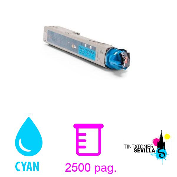 Tóner Compatible OKI C3300 / C3400 / C3450 / C3600 Cyan 43459435 / 43459331