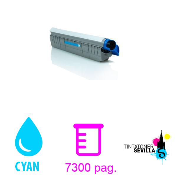 Tóner Compatible OKI C801 / C821 Cyan 44643003