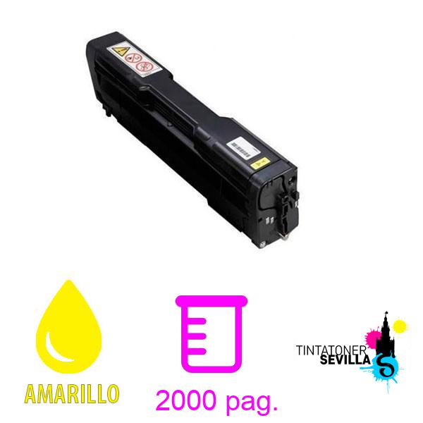 Tóner Compatible Ricoh Aficio SP-C220 / SP-C221 / SP-C222 / SP-C240 Amarillo 406106