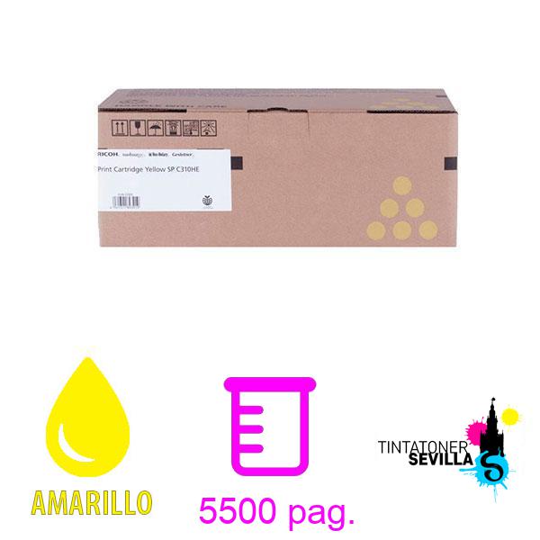 Tóner Original Ricoh SPC-310 Amarillo 407635 - 406482