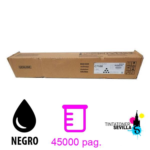 Tóner Original Ricoh Aficio C7100 Negro 828330