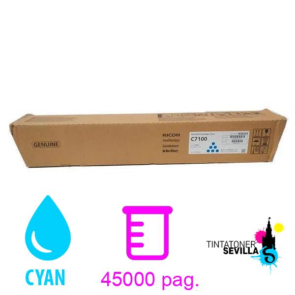 Tóner Original Ricoh Aficio C7100 Cyan 828333