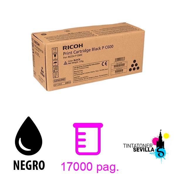 Tóner Original Ricoh P-C600 Negro 408314