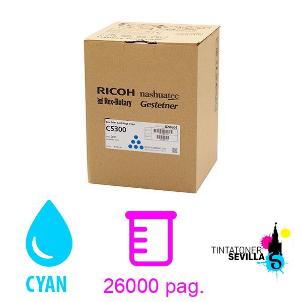Tóner Original Ricoh Pro C5300 Cyan 828600 / 828604