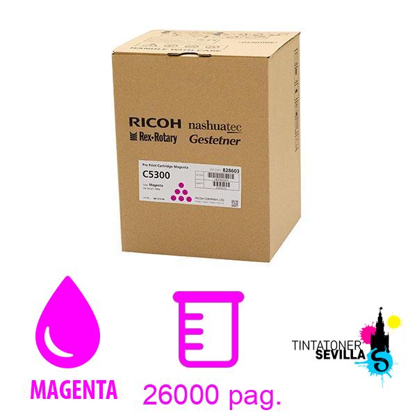 Imagen del producto Tóner Original Ricoh Pro C5300 Magenta 828599 / 828603