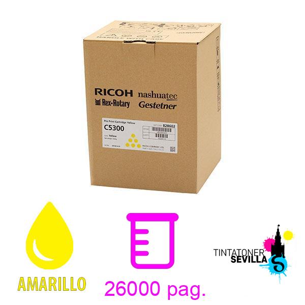 Imagen del producto Tóner Original Ricoh Pro C5300 Amarillo 828598 / 828602