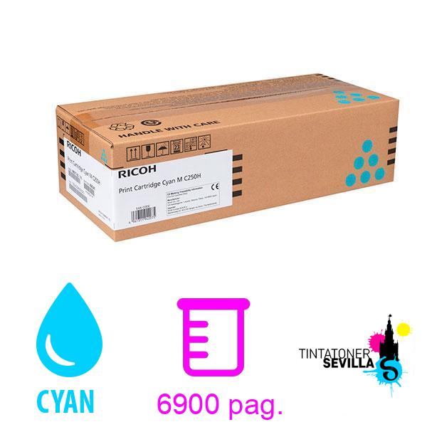 Tóner Original Ricoh M C250H Cyan 408341