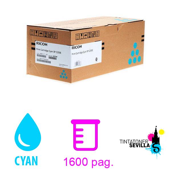 Tóner Original Ricoh SP-C250H/ C260 Cyan 407544