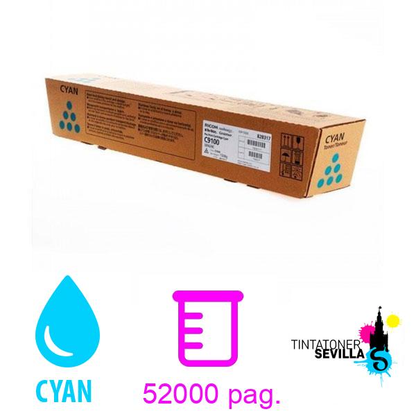 Tóner Original Ricoh C9100 Cyan 828317