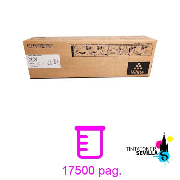 Tóner Original Ricoh Pro C7100 Blanco 828344