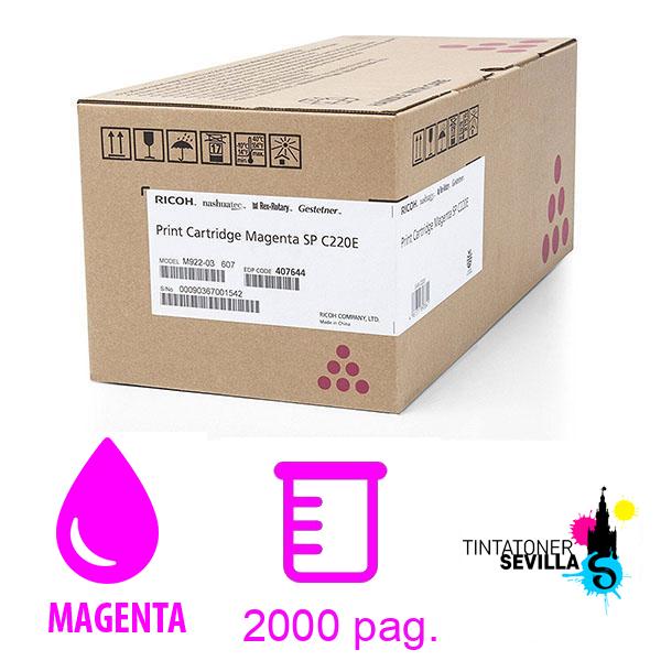 Tóner Original Ricoh SP-C220E Magenta