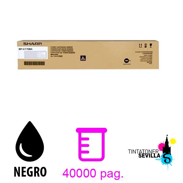 Tóner Original Sharp BP-GT70BA Negro