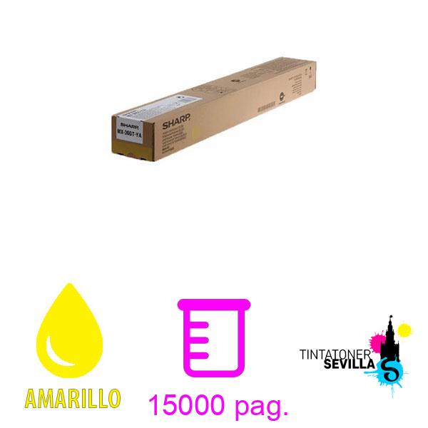 Tóner Original Sharp MX36GT Amarillo